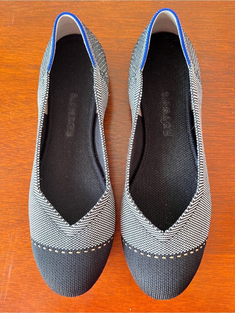 Rothy’s Grey Mist Cap Toe, Excellent Condition Size 8